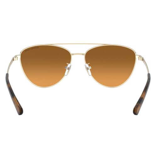 Lente solar Michael Kors Barcelona Espejeado Naranja Armazón en Metal Oro