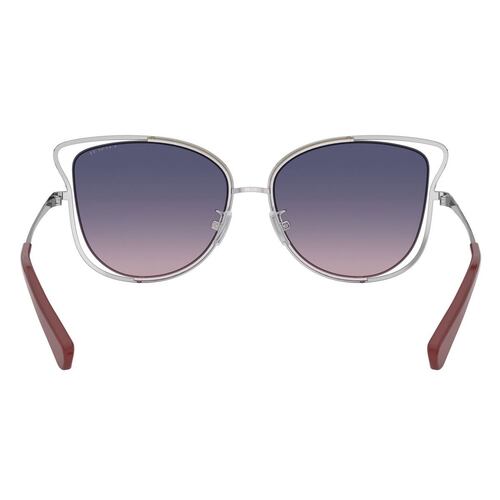 Lente solar Coach de metal plata - rosa