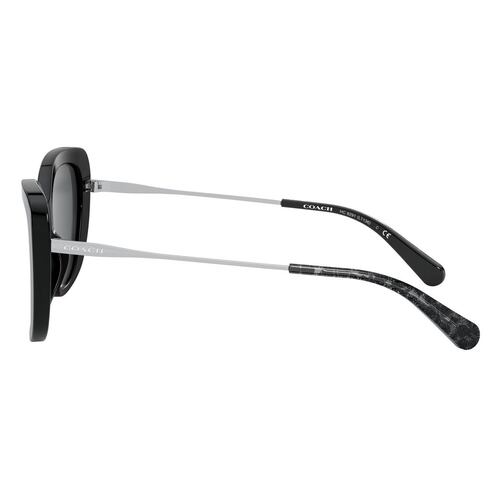 Lentes solares Coach L1136 gris armazón en acetato plata-negro