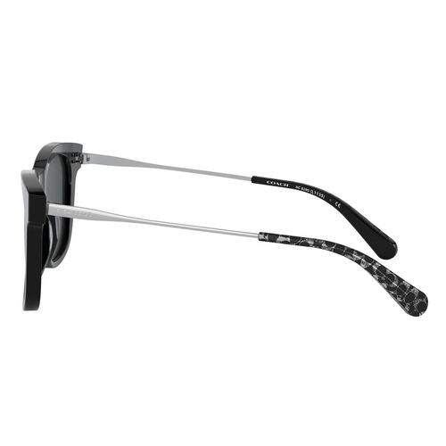 Lente Solar Coach L1135 Gris Acetato Plata Negro