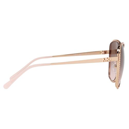 Lente Solar Michael Kors Amsterdam Gris en Metal Rosa
