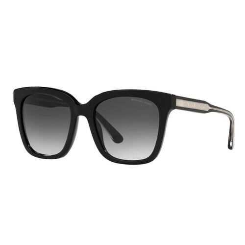 Lente solar Michael Kors San Marino modelo 0MK2163 degradado color gris en acetato color negro