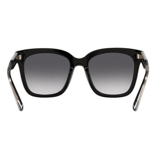 Lente solar Michael Kors San Marino modelo 0MK2163 degradado color gris en acetato color negro