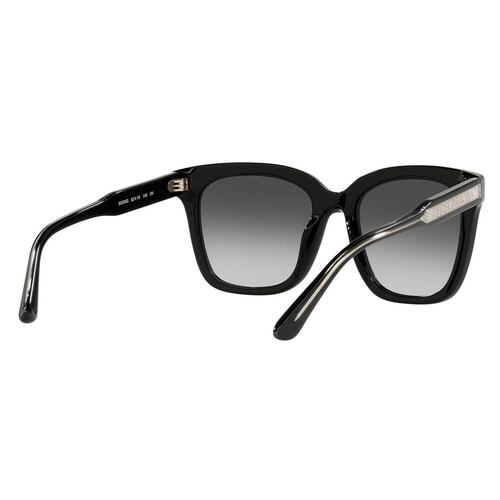 Lente solar Michael Kors San Marino modelo 0MK2163 degradado color gris en acetato color negro