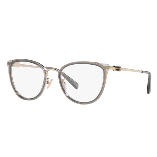 Armazón Coach en Metal Gris-Oro