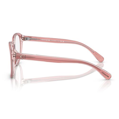 Armazón Coach Rosa Leche / Rosa Transparente para Mujer