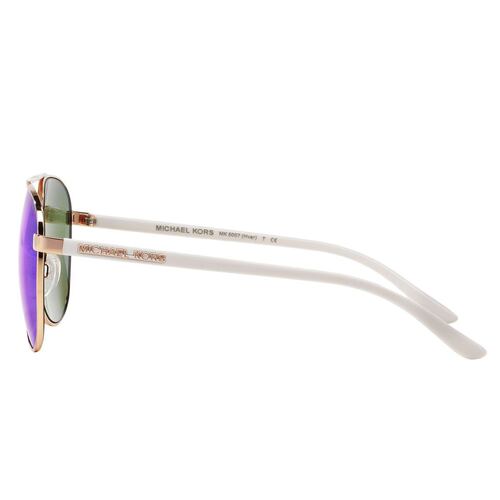Armazón Michael Kors azul en metal rosa-dorado-blanco