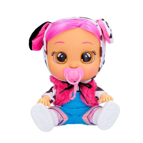 Muñeca Cry Babies Bebes Llorones Dressy Con Pelo Real