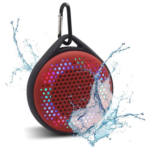 Bocina Magnavox Waterproof Bluetooth Roja