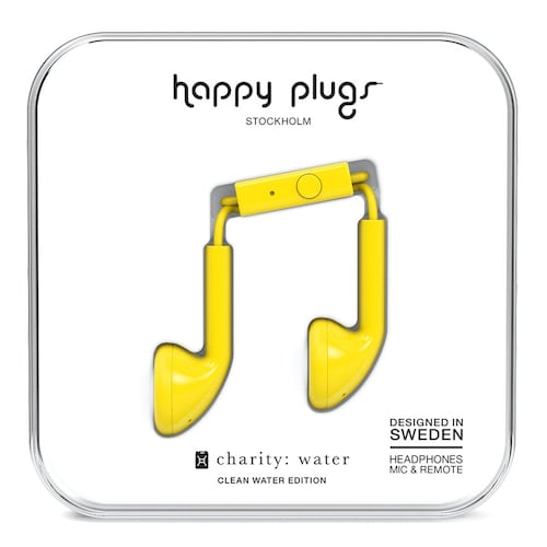 Audífonos Earbud Amarillo Happy Plugs