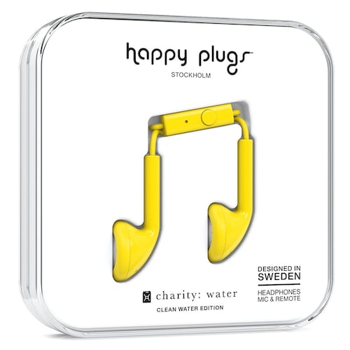 Audífonos Earbud Amarillo Happy Plugs