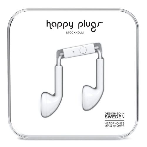 Audífonos Earbud Blanco Happy Plugs