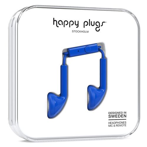 Audífonos Earbud Azul Cobalto Happy Plugs