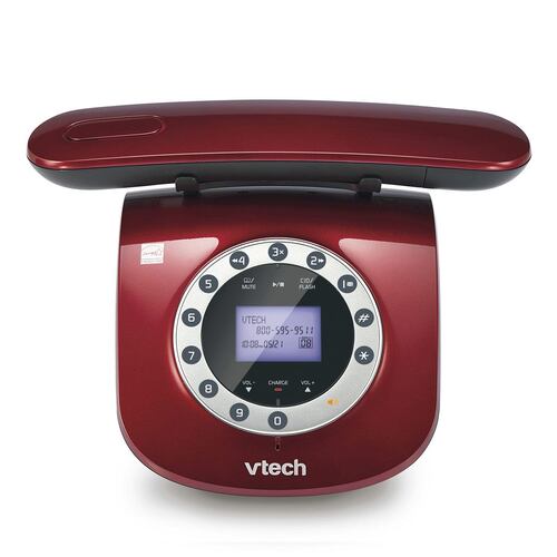 Teléfono Casa VTECH LS6195-16 RETRO Rojo