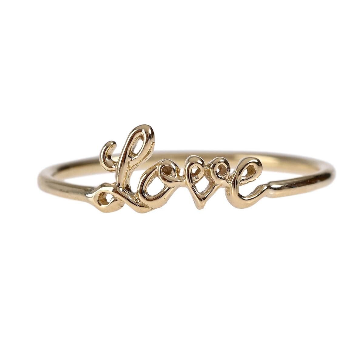 Anillo Love Oro Amarillo 14K Doble O