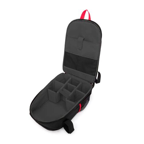 Mochila Diving Squirrel negra con verde para cámara