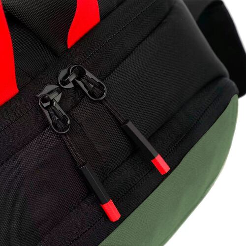 Mochila Diving Squirrel negra con verde para cámara