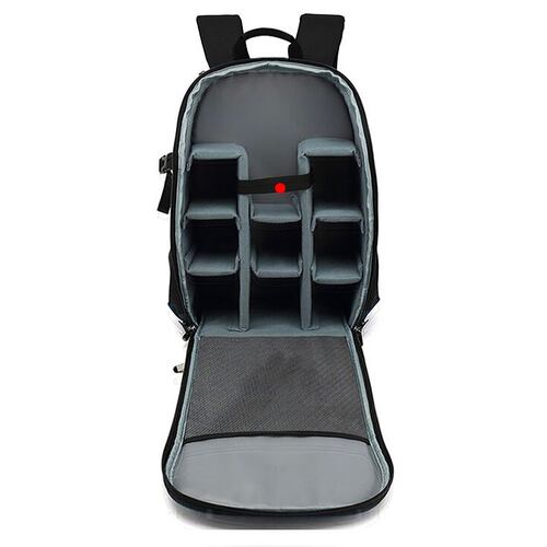 Mochila negra Diving Squirrel para cámara