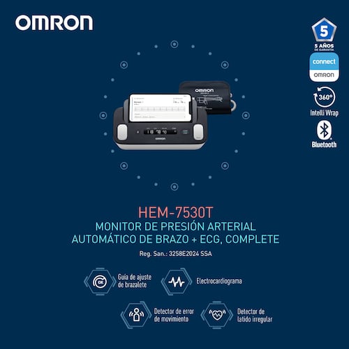 Monitor de Presión Arterial Automático de Brazo Omron