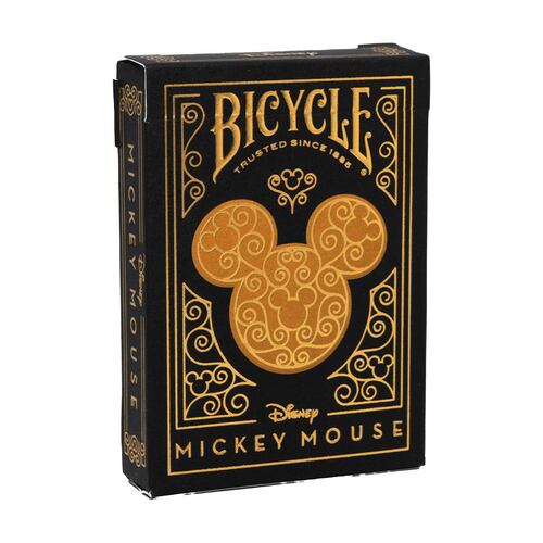 Baraja Bicycle Black and Gols Mickey