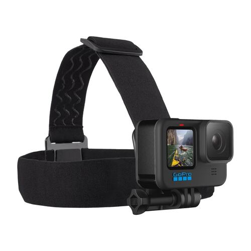 Videocámara GoPro 10 Black Bundle Correa para la cabeza y QuickClip