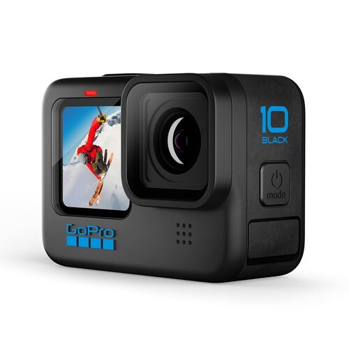Videocámara GoPro 10 Black Bundle Correa para la cabeza y QuickClip