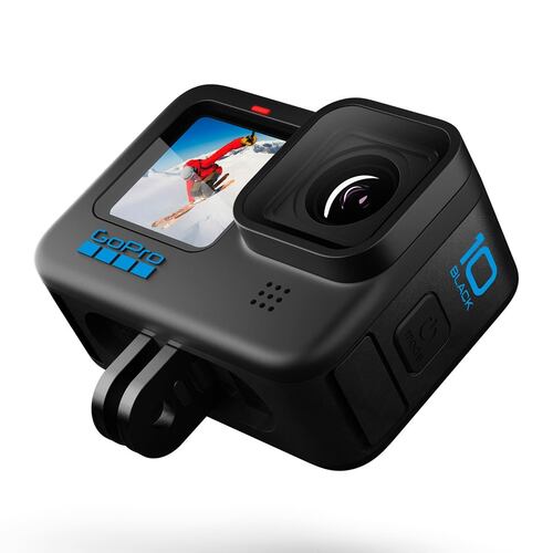 Videocámara GoPro 10 Black Bundle Correa para la cabeza y QuickClip