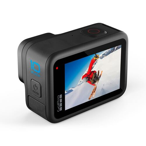 Videocámara GoPro 10 Black Bundle Correa para la cabeza y QuickClip