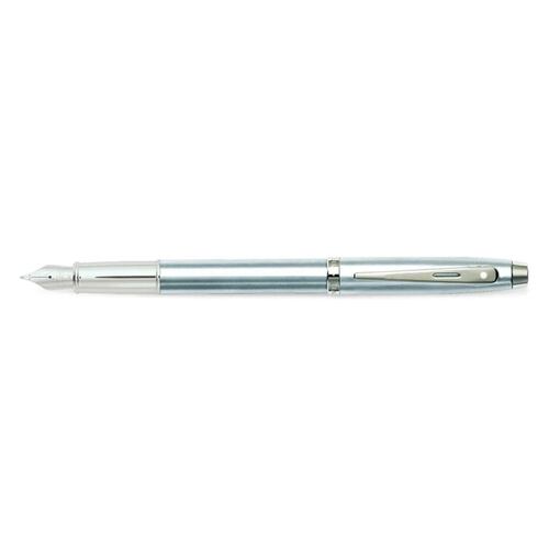 Pluma fuente  serie 100 cromo cepillado ct punto mediano Sheaffer