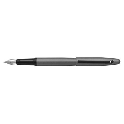 Pluma fuente  vfm gris mate bt punto mediano Sheaffer