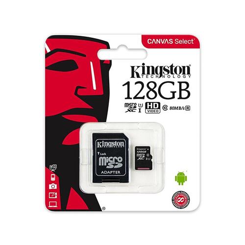 Tarjeta Kingston M-SD 128GB C-10