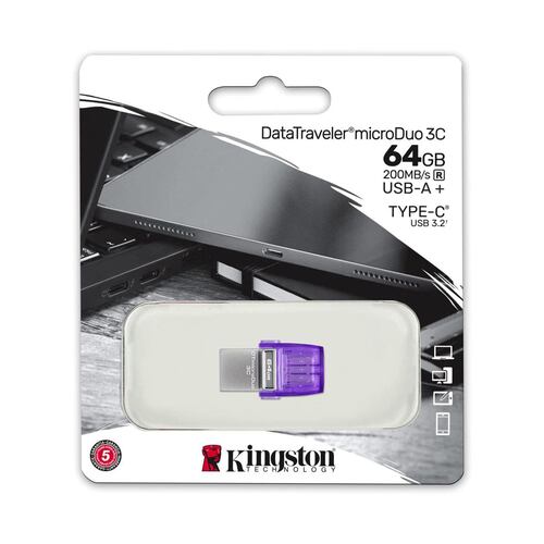 Memoria 64GB duo Tipo C 3.2