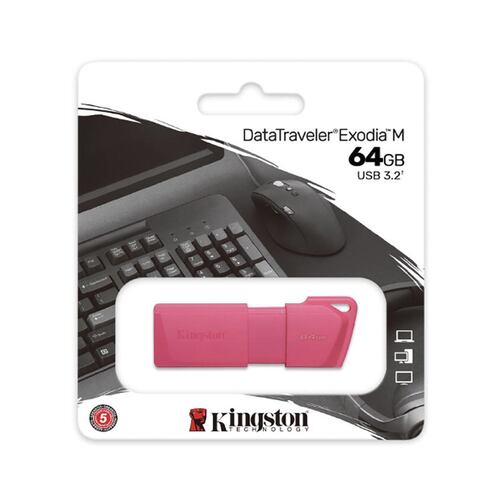 Memoria USB Kingston 3.2 Exodia Rosa 64GB