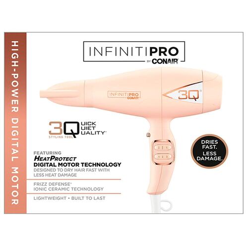 Secadora 3q Baby Pink Brush Less Conair