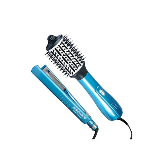Combo Alaciadora Doble Iónica y Cepillo 2.5" Babyliss