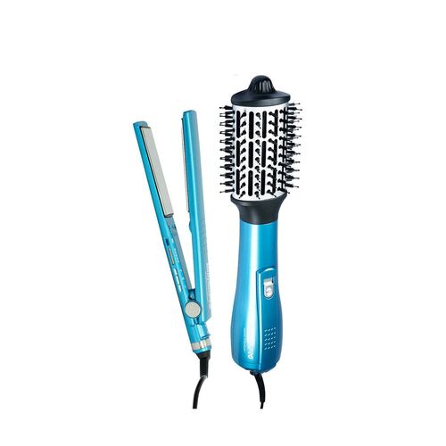 Combo Alaciadora Doble Iónica y Cepillo 2.5" Babyliss