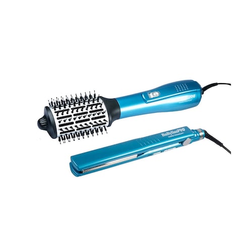 Combo Alaciadora Doble Iónica y Cepillo 2.5" Babyliss