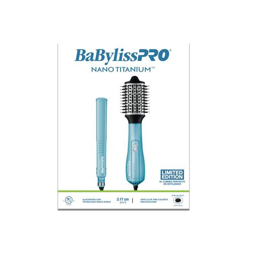 Combo Alaciadora Doble Iónica y Cepillo 2.5" Babyliss