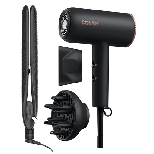 Combo Alaciadora y Secadora Negra Conair