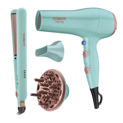 Combo Alaciadora y Secadora Menta Conair
