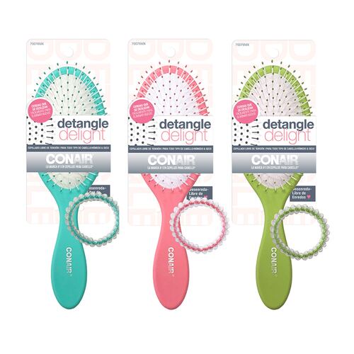 Cepillo Ovalado con Liga Spirals Detangle Conair