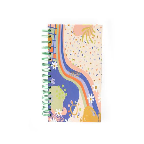 Agenda Trendy 2025 con Espiral Abstracto Cavalier
