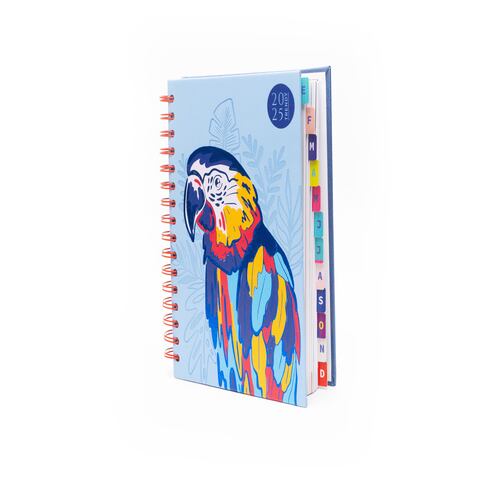 Agenda Trendy 2025 con Espiral Flores Cavalier