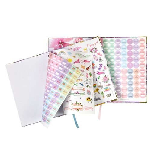 Agenda mahnoa 2022 diseño violeta set especial para regalo