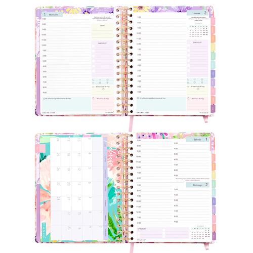 Agenda Diaria 2025 Diseño Alma Manoa