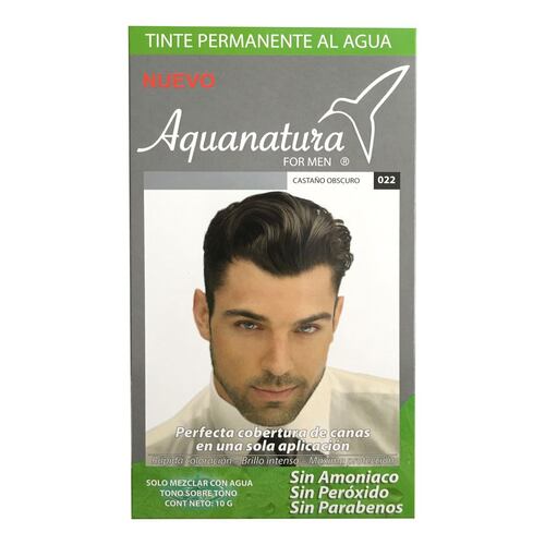 Tinte Permanente Al Agua For Men Aquan. Cast. Obscuro