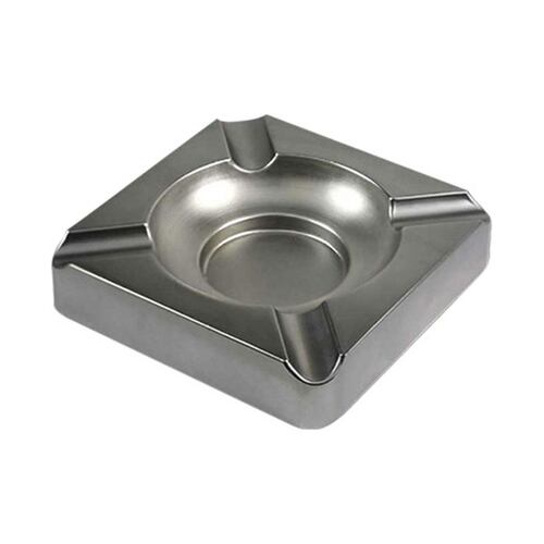 Cenicero para 4 puros Cuadrado Fabricado en Zinc Acabado Natural Vector