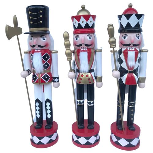 Figura Decorativa Navideña Cascanueces Real 38 cm Santini