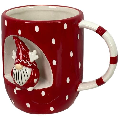 Taza Navideña Gnomo Rojo Santini