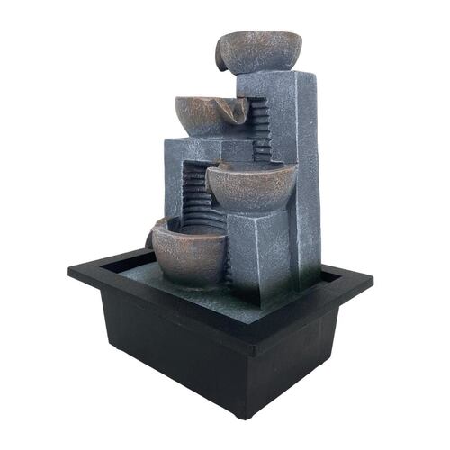 Figura Decorativa Fuente con Luz  21.3X16.7X28CM